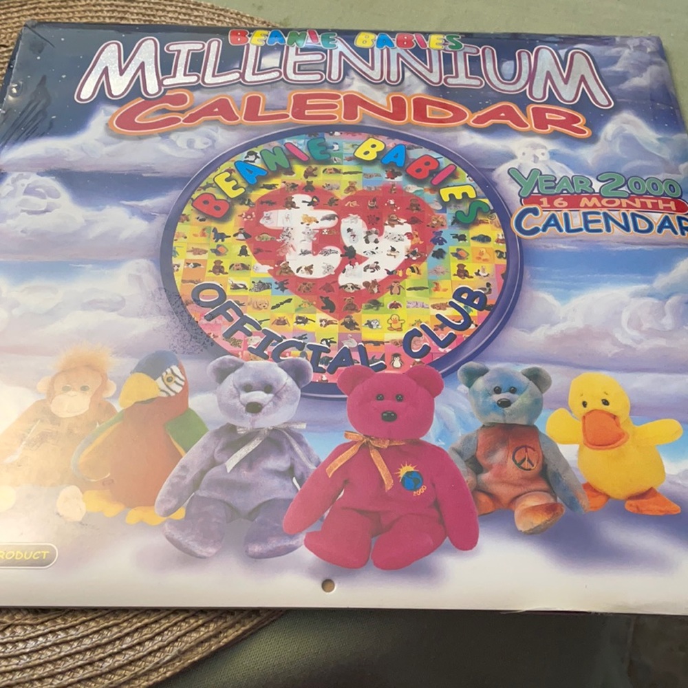 NEW MILLENNIUM BEANIE BABY CALENDAR